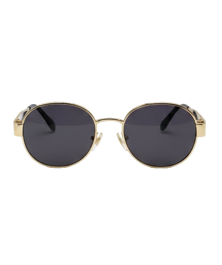 Retro Round Gold Frame Sunglasses - UV400 Protection