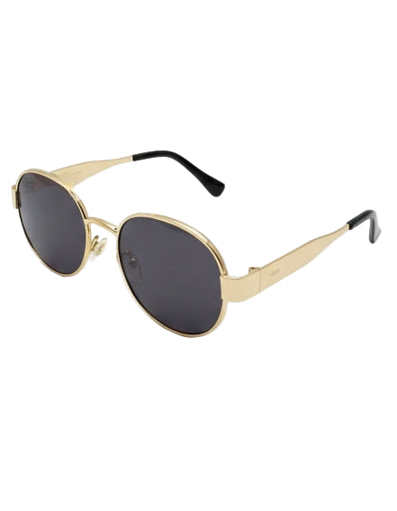 Retro Round Gold Frame Sunglasses - UV400 Protection