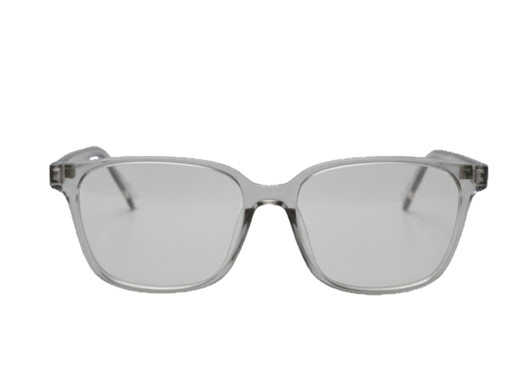 Unisex Clear Square Optical Frames | Transparent Acetate Prescription Glasses