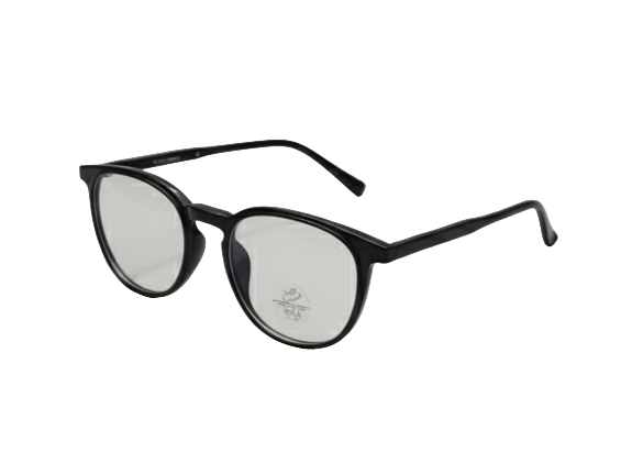 Classic Round Black Optical Glasses | Unisex Full-Rim Prescription Frame