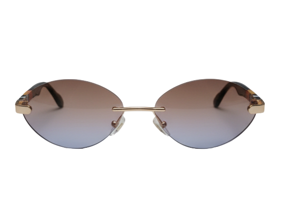 Oversized Brown Flat Top Square Sunglasses | Large Retro Gradient Shades