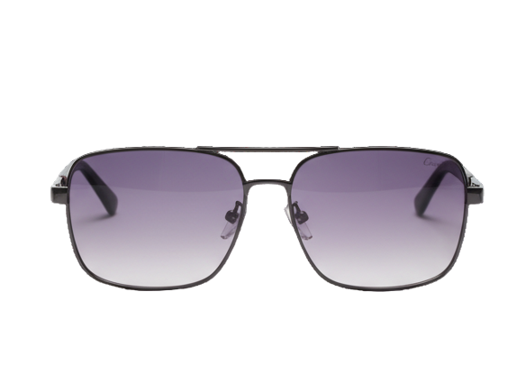 Classic Navigator Sunglasses | Metal Frame Purple Gradient Lens